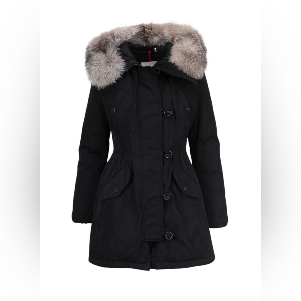 Moncler Aredhel Hooded Down Parka with Removable Genuine Fox Fur Trim - Picture 3 of 4